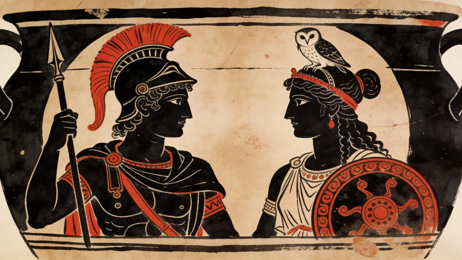 Ares and Athena contrast