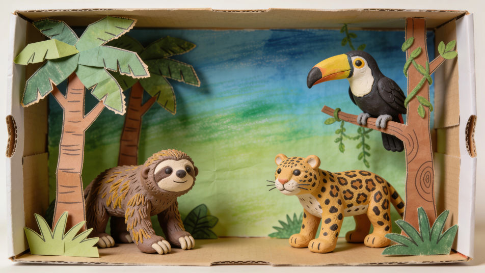 Biome in a box diorama