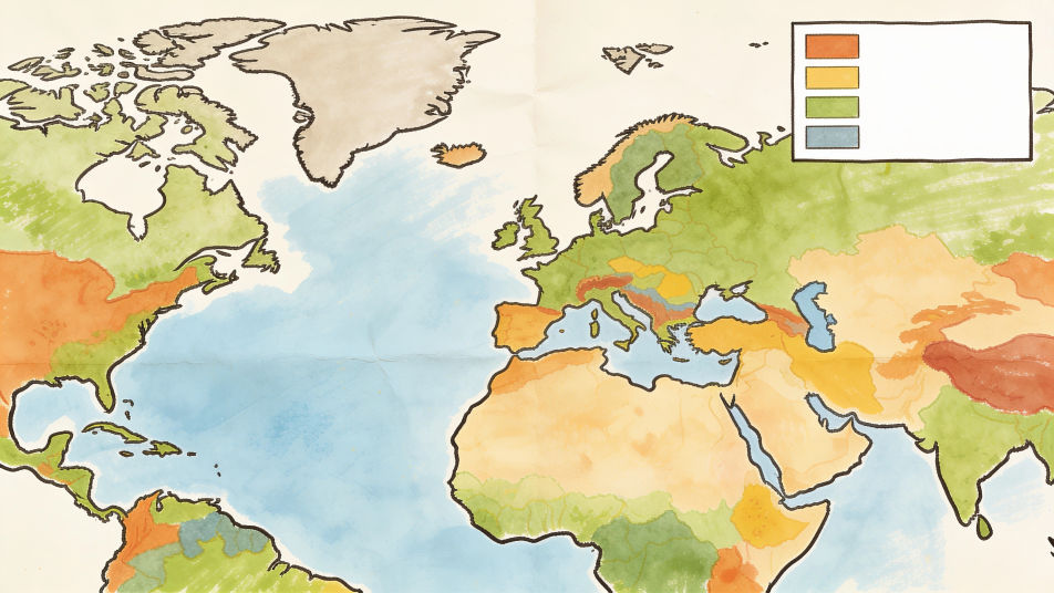 World biome map