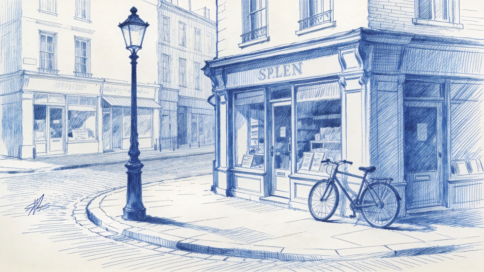 Street corner sketch