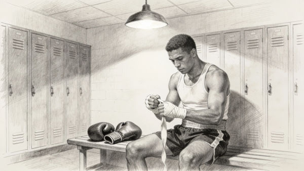Boxing glove drawing maker