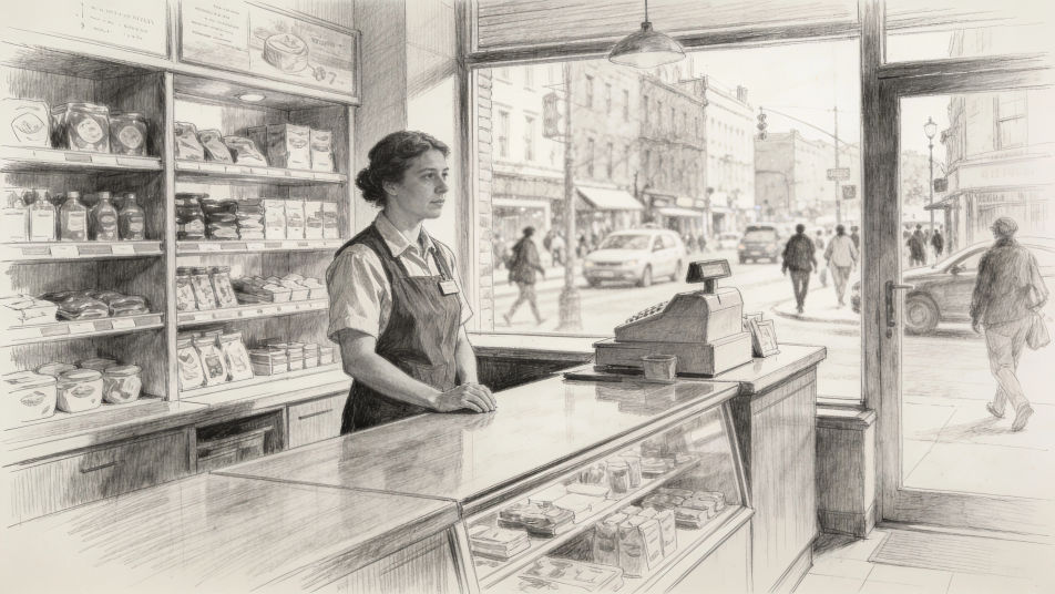 Shop with no customers