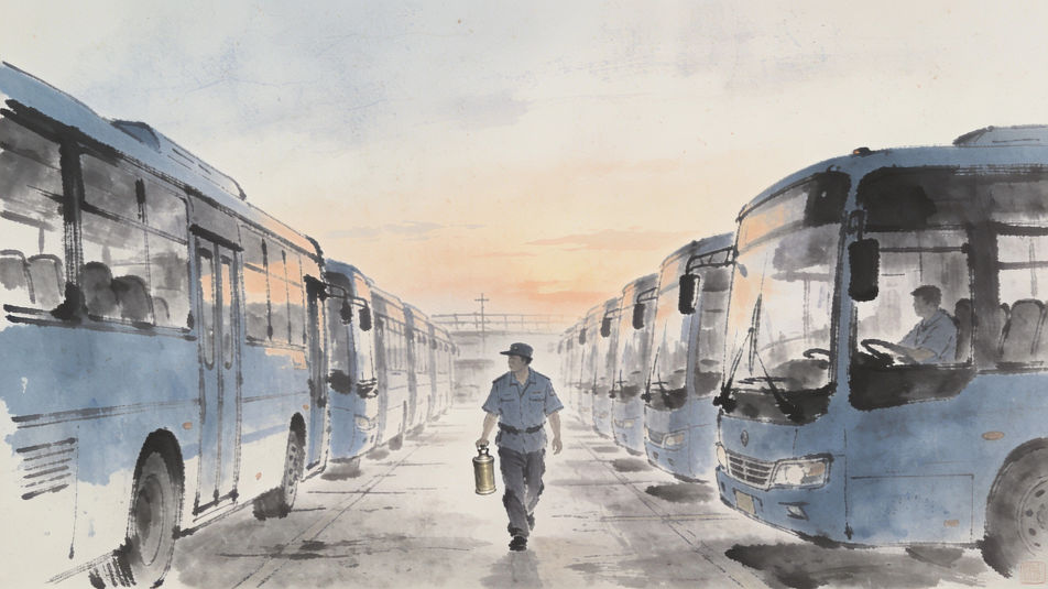 Depot at dawn