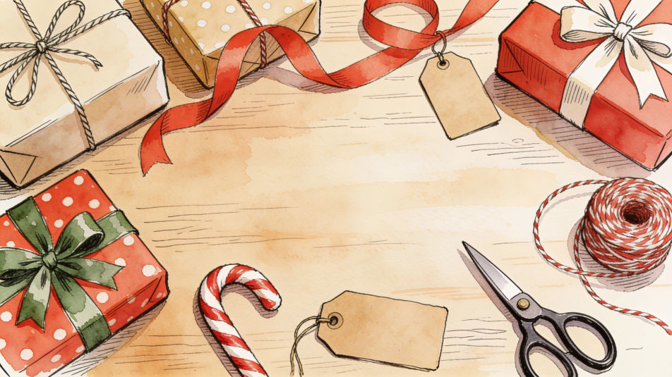 Gift wrapping table