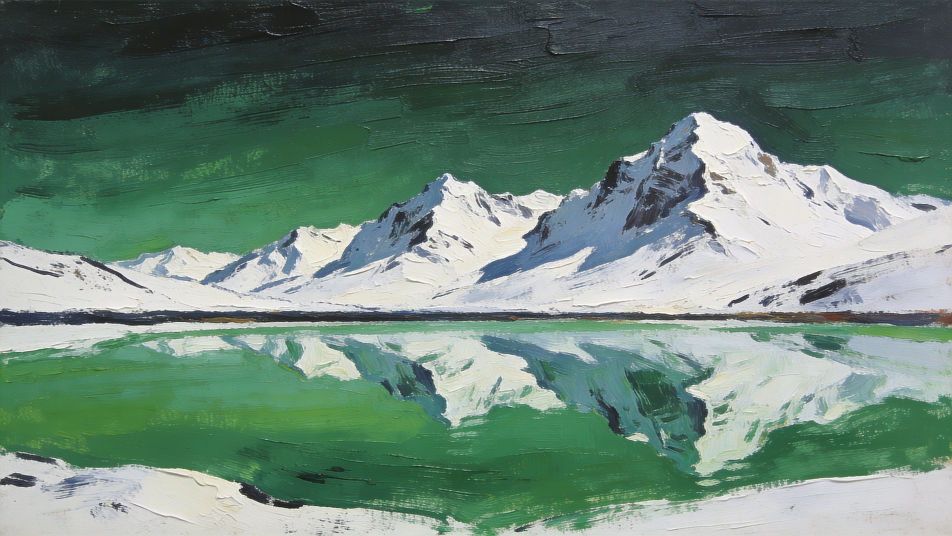 Mountain lake landscape