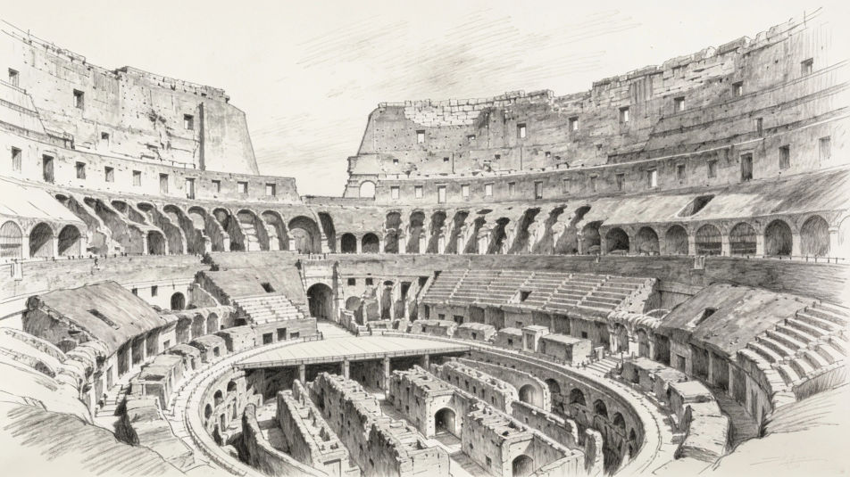 Inside the arena