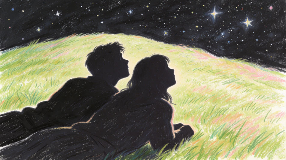 Couple under the stars
