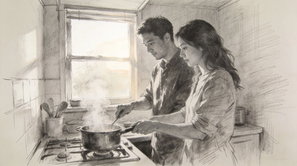 Cooking together