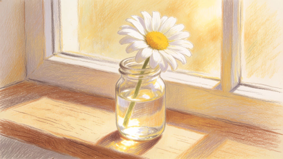 Daisy in a jar