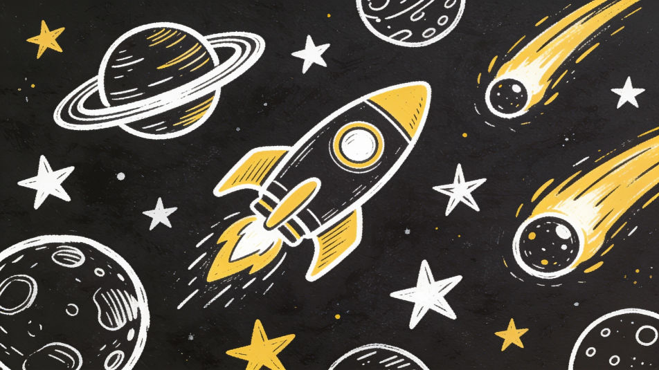 Space doodle sheet