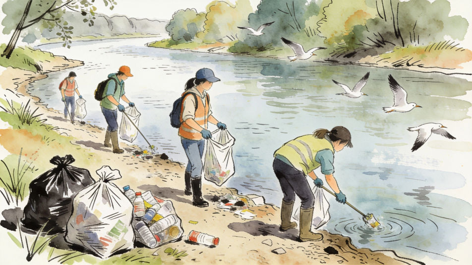 River clean-up day