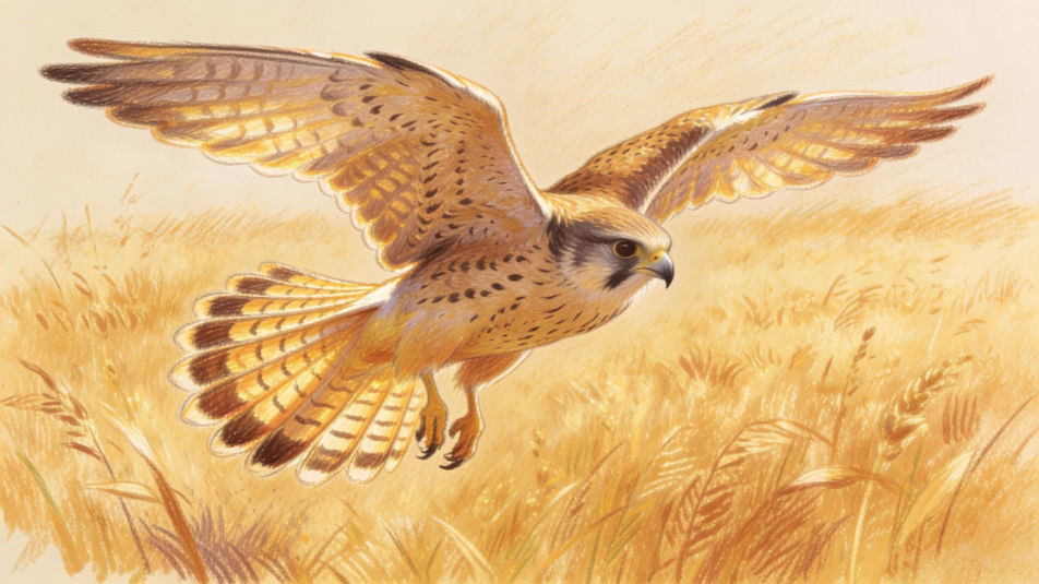 Hunting over a field