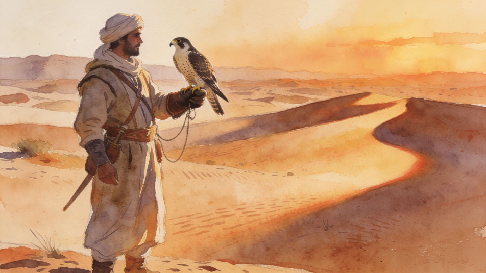 Desert falconry