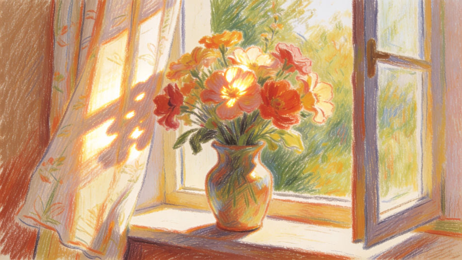 Windowsill still life