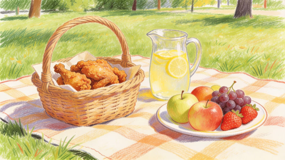 Picnic spread