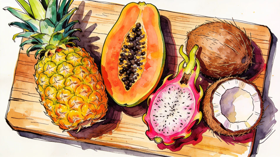 Tropical fruit spread