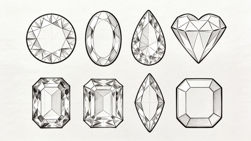 Gem shapes reference sheet
