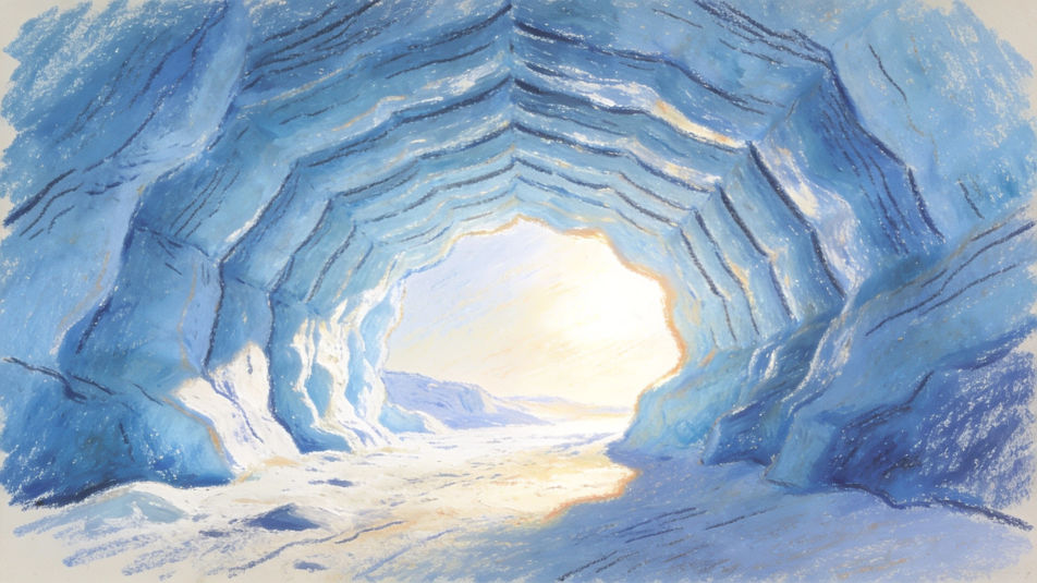 Ice cave interior