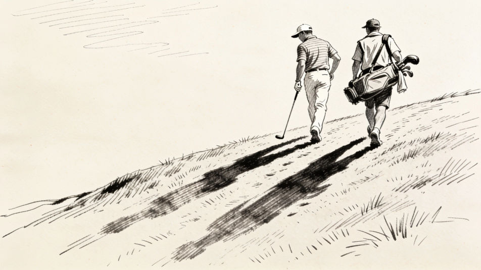 Walking the fairway