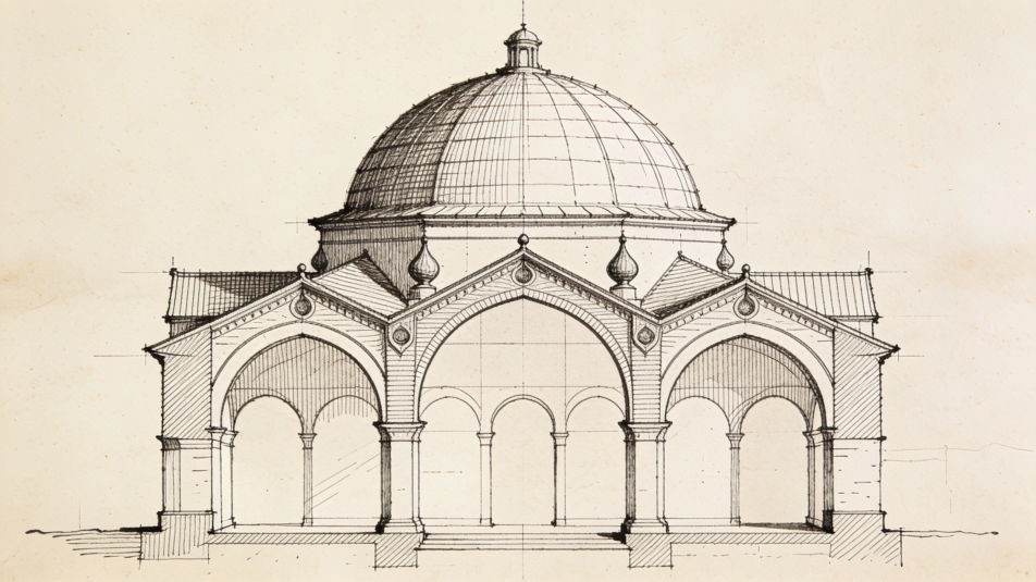Architectural cross section