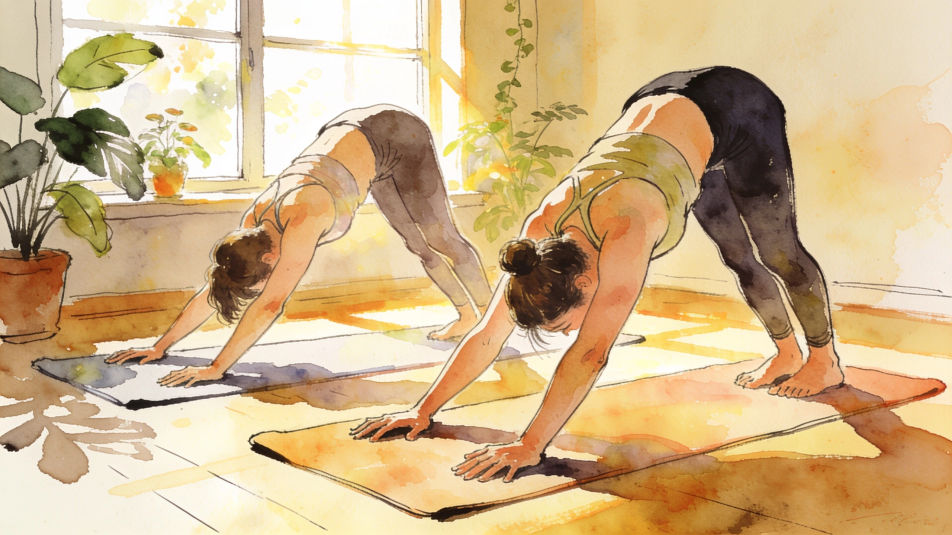 Yoga in the morning