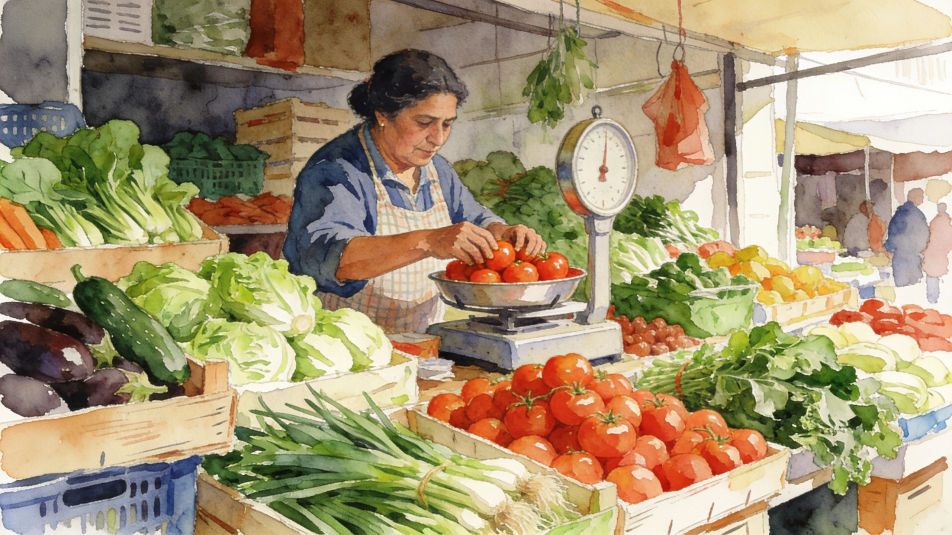 Healthy food drawing | Morphic