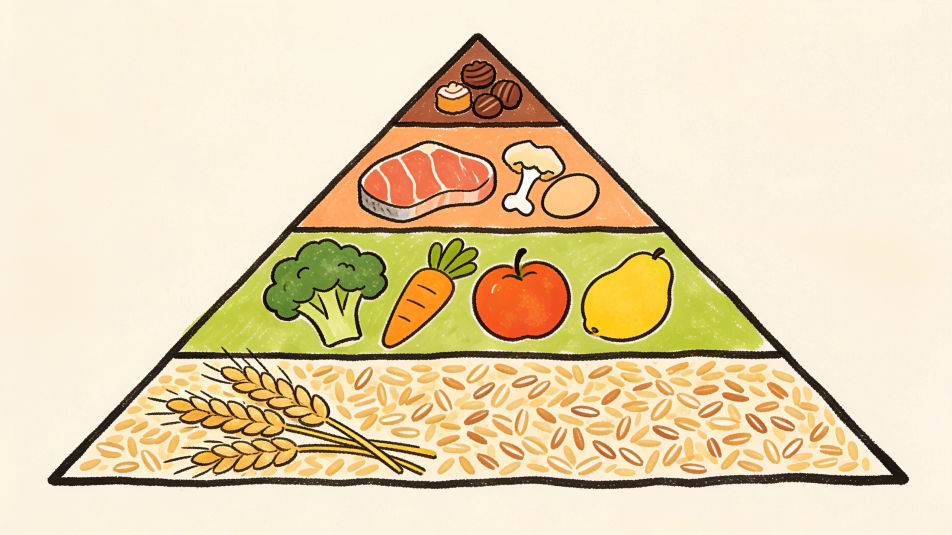 Food pyramid poster