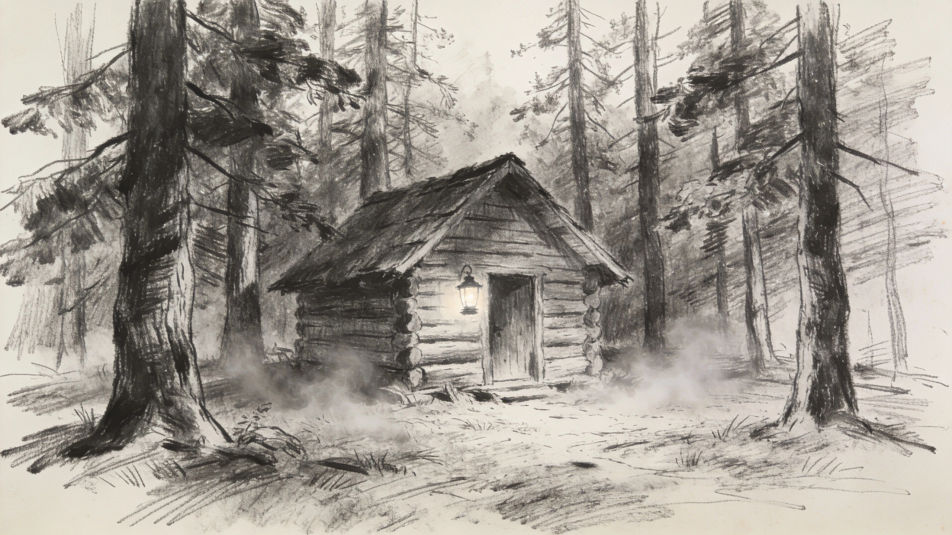 Hut in the forest