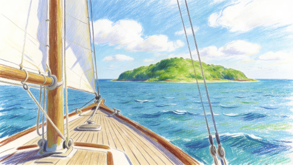 Island from a boat