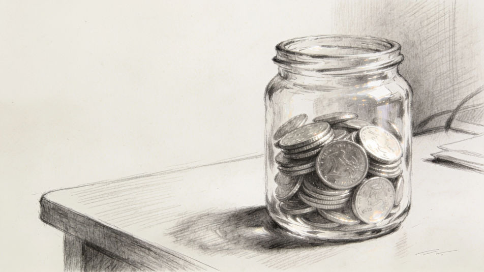 Jar of coins
