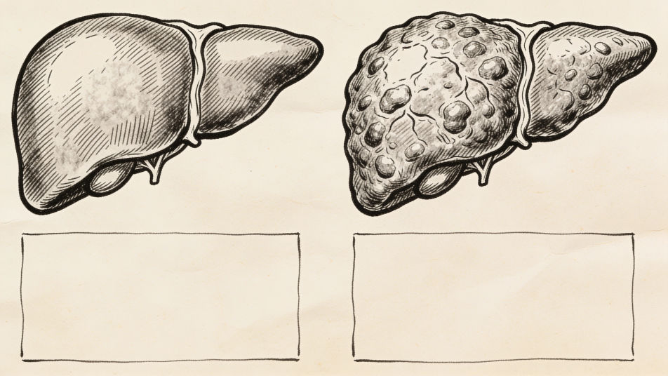 Healthy and fatty liver