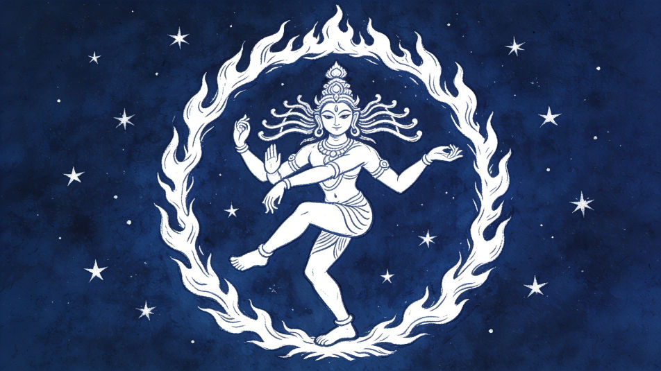 Cosmic dance at night