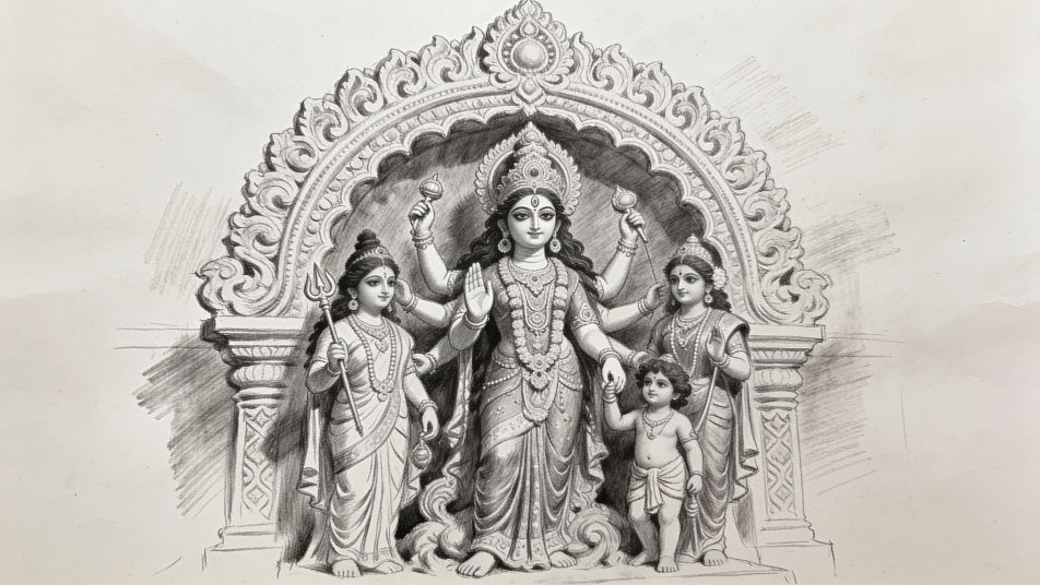Pandal idol sketch