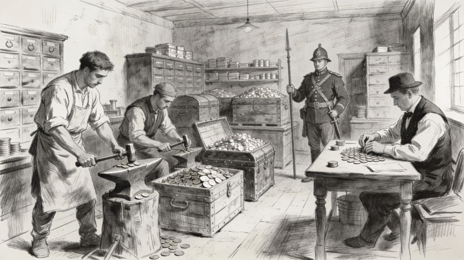 Coin minting in the treasury