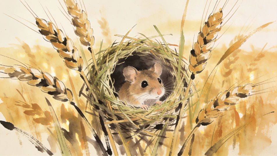 Harvest mouse nest