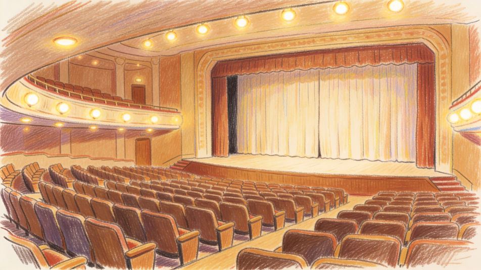 Empty theater before the show