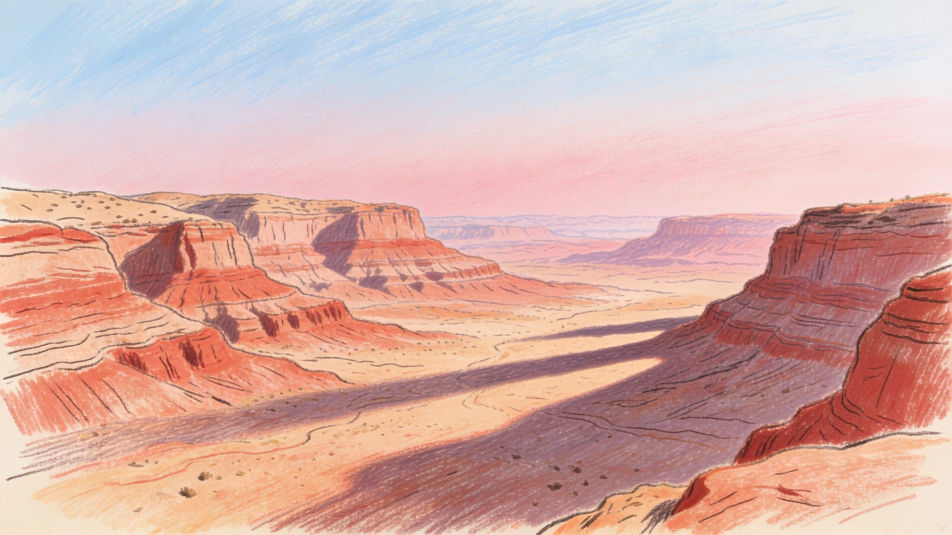 Mesa at sunset
