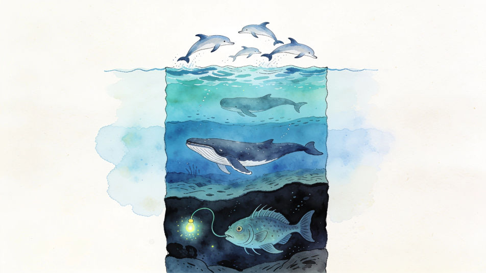 Ocean zones chart