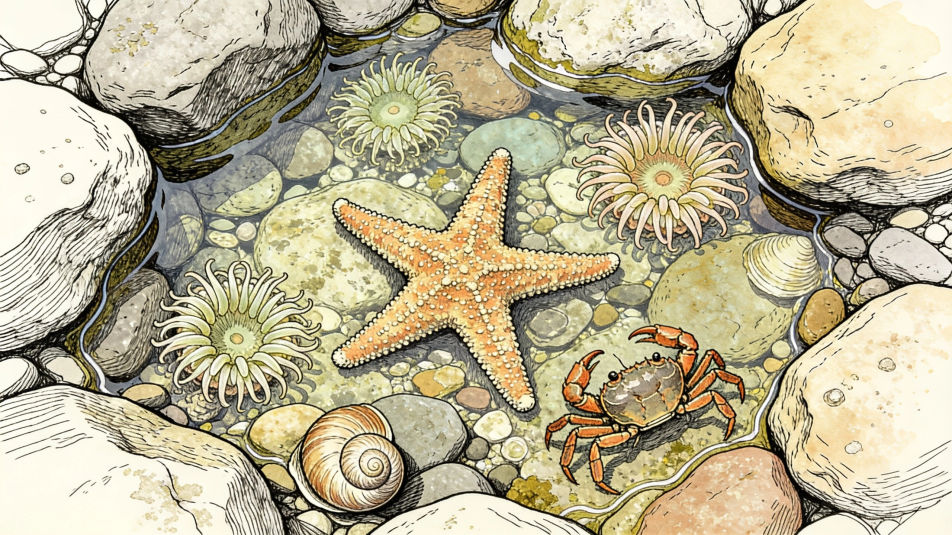 Tide pool from above