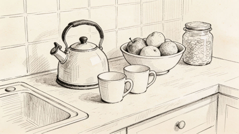 Kitchen objects outline