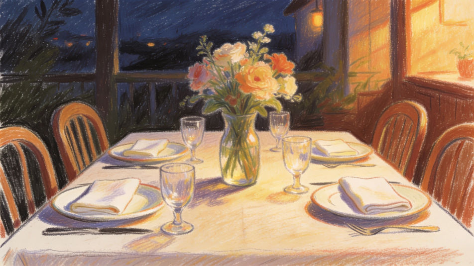 Set dinner table