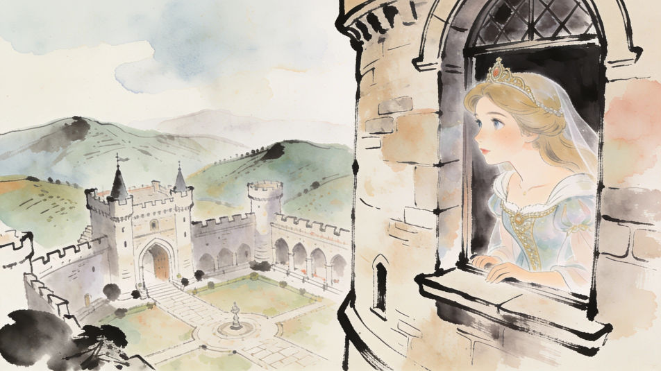 Princess at the castle window