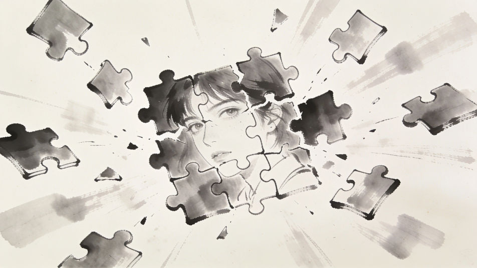 Pieces floating apart
