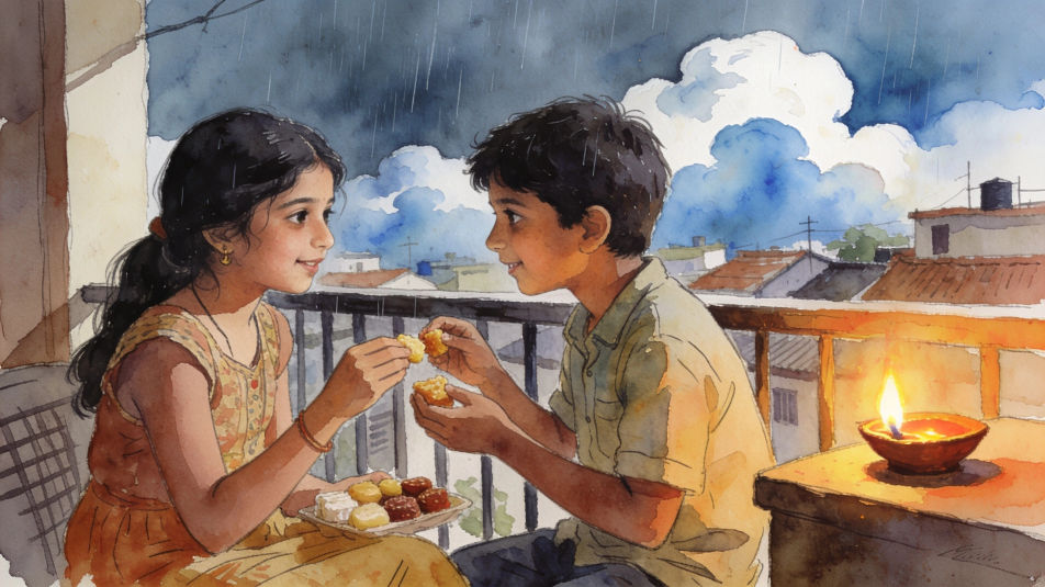 Sweets on the balcony