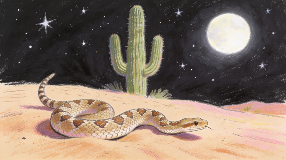 Night in the desert