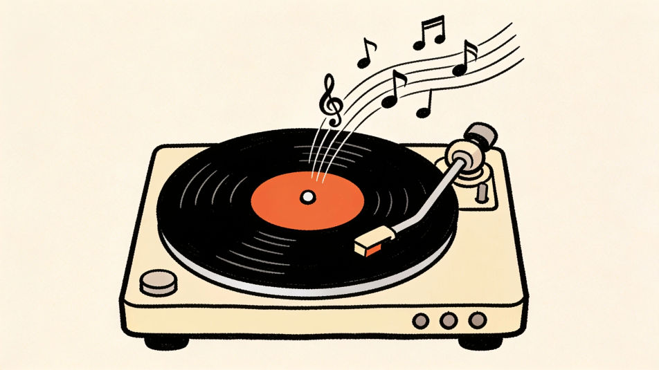 Music notes floating