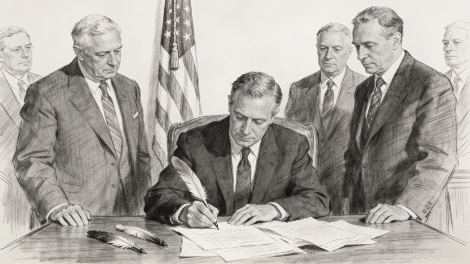 Signing a new law