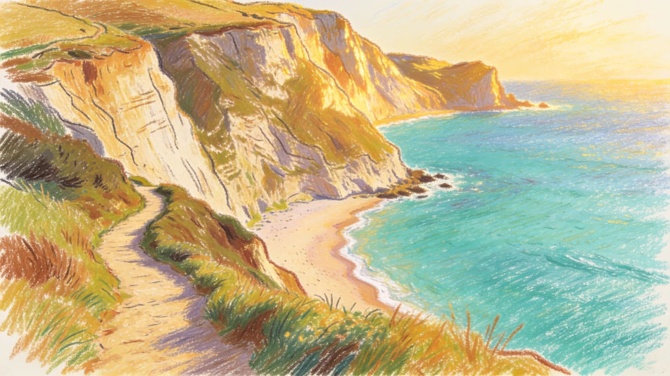 Cliffs and a cove
