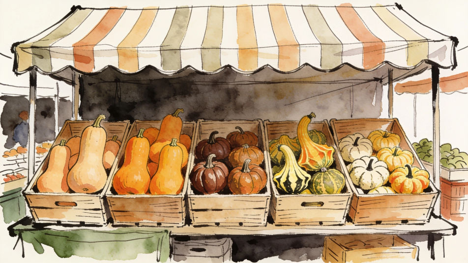 Farmers market stall