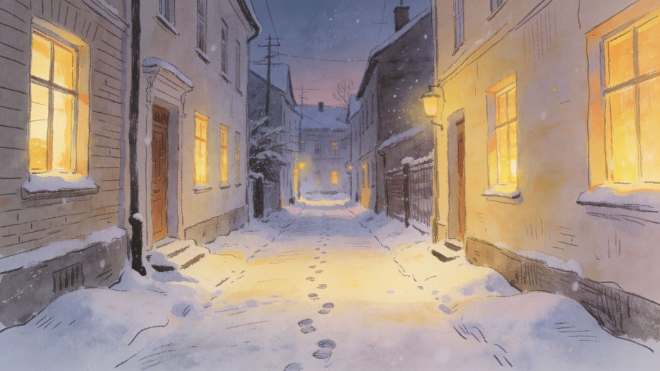 Snowy street